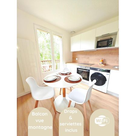 L'Ecrin Paisible - Balcon Sur Ruisseau, Vue Montagne & Parking Apartment Bielle ภายนอก รูปภาพ